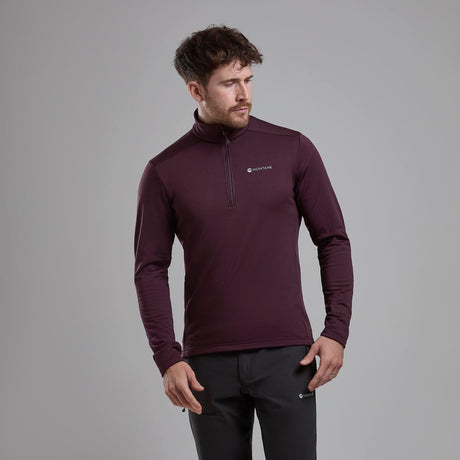 Dark Garnet Montane Protium Fleece Pull-On Jacket Front