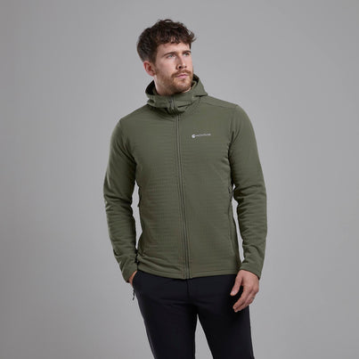 Caper Montane Men's Protium XT Hooded Fleece Jacket Front