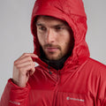 Acer Red Montane Men's Respond Hooded Insulated Jacket Model 5