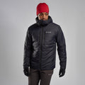Black Montane Men's Respond XT Hooded Insulated Jacket Model Front