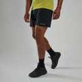 Black Montane Men's Slipstream 5" Trail Running Shorts Model Front