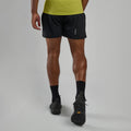 Black Montane Men's Slipstream 5" Trail Running Shorts Model Back