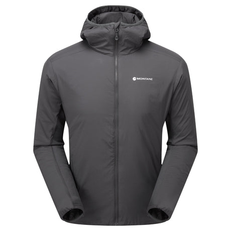 Midnight Grey Montane Men's Sirocco Hooded Insulated Jacket Front
