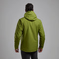 Alder Green Montane Men's Spirit Lite Waterproof Jacket Model Back