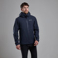 Eclipse Blue Montane Men's Spirit Lite Waterproof Jacket Model Front