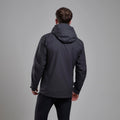 Midnight Grey Montane Men's Spirit Lite Waterproof Jacket Model Back