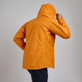 Flame Orange Montane Men's Spirit Waterproof Jacket Model Back