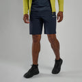 Eclipse Blue Montane Men's Tenacity Shorts Model Front