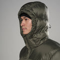 Moss Montane Men's Thaw Hooded Down Jacket Model 6 MTHAHMOS