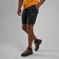 Black Montane Men's Terra Lite Shorts Model Front