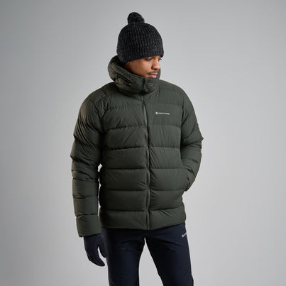 Oak Green Montane Men's Tundra Hooded Down Jacket Front