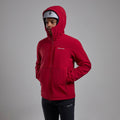 Acer Red Montane Men's Windjammer XPD Hooded Softshell Jacket Model 6