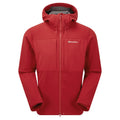 Acer Red Montane Men's Windjammer XPD Hooded Softshell Jacket Front