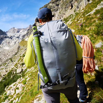 Pebble Blue Montane Valen 30L Backpack Model Back