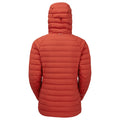 Saffron Red Montane Women's Resolve Hooded Down Jacket Back 