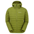 Alder Green Montane Men's Resolve Hooded Down Jacket Front