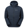 Eclipse Blue Montane Men's Resolve Hooded Down Jacket Front